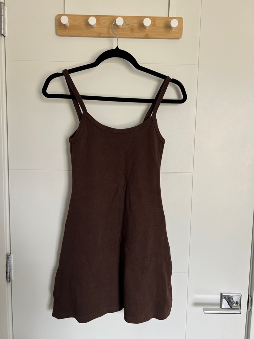 Los Angeles Apparel Brown Mini Tank Dress